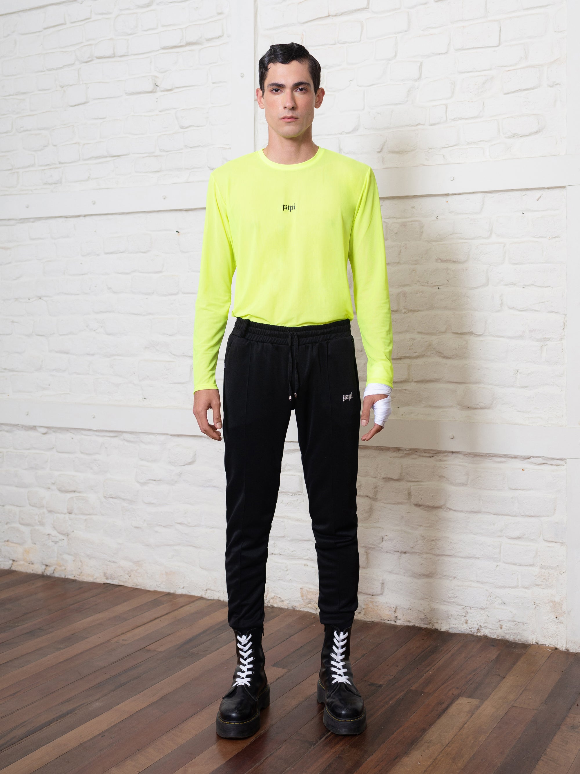 Mesh Long Sleeve T-Shirt - Neon