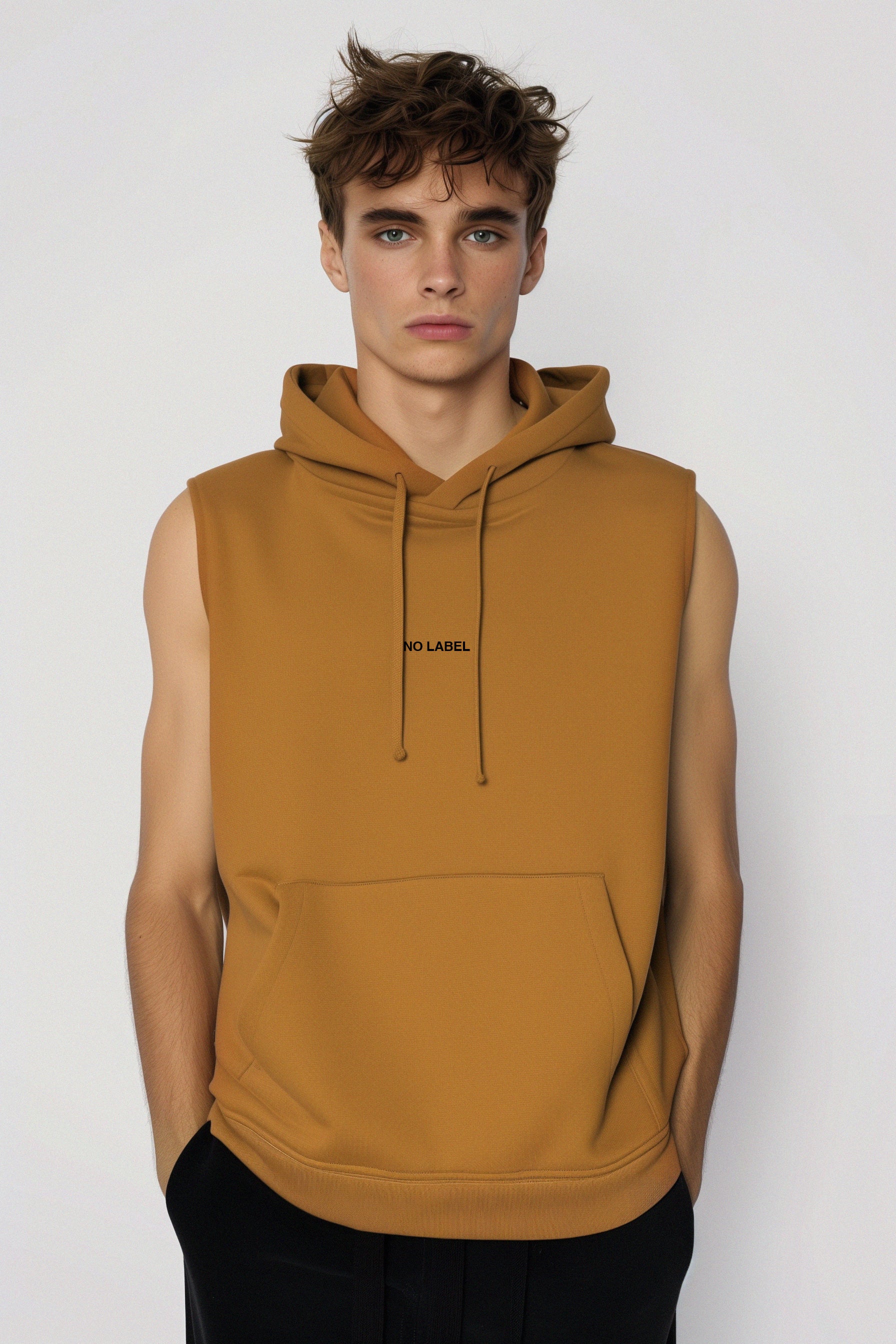 Muscle Hoodie - Ocre